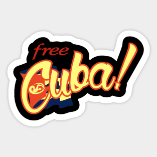 Free Cuba! Sticker